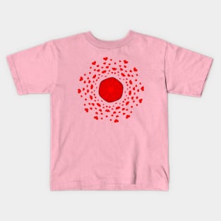 Rain of Little Hearts Kids T-Shirt